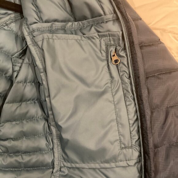 Eddie Bauer Microlight Down Parka Warm Winter Puffer Coat M Blue NWOT - Picture 8 of 8